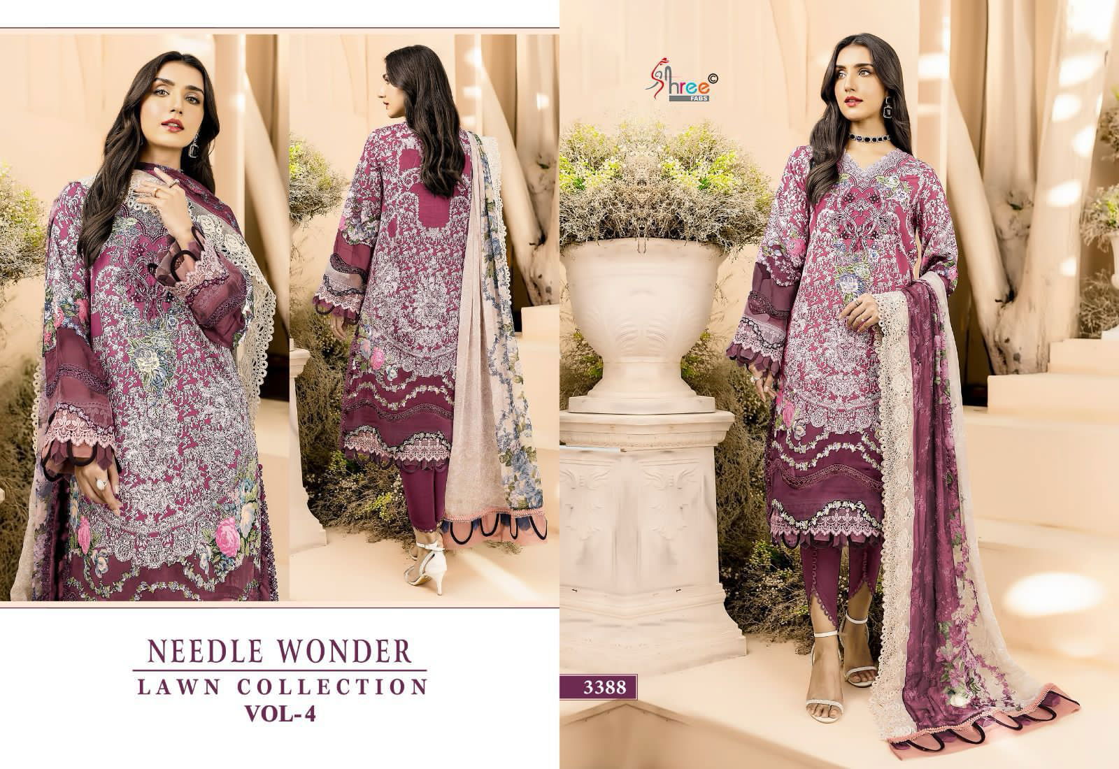 Needle Wonder Lawn Collection Vol 4 Pakistani Suits Wholesale Clothing Distributors In India
